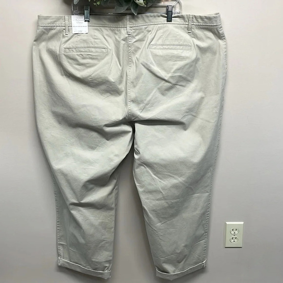 NWT Talbots Relaxed Chino Ankle Length Pants Khaki Tan 24W - Picture 4 of 16